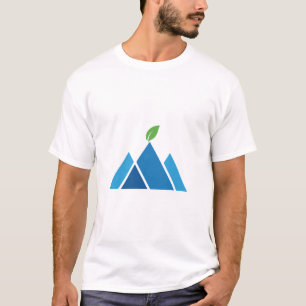 Camiseta Blue Mountain Leaf Nature Eco Adventure