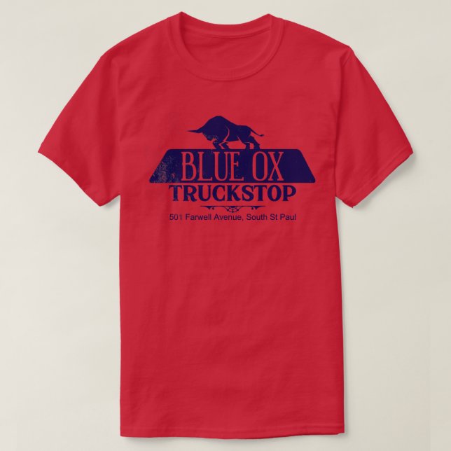 Camiseta Blue Ox Trustop das FARGO (Frente do Design)
