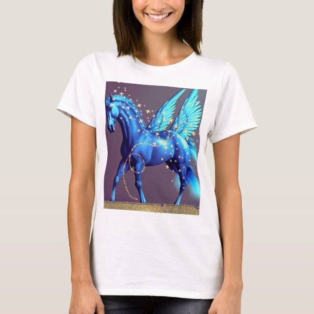 Camiseta blue pegasso (Frente)