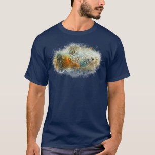 Camiseta Blue Platy Xiphophorus maculatus