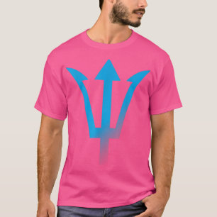 Camiseta Blue Poseidon Symbol Trident Ancient Lord Greece K