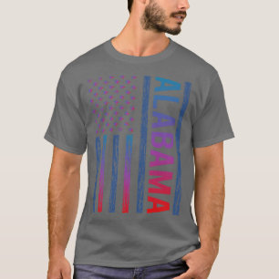 Camiseta Blue Red Flag Alabama TSirt