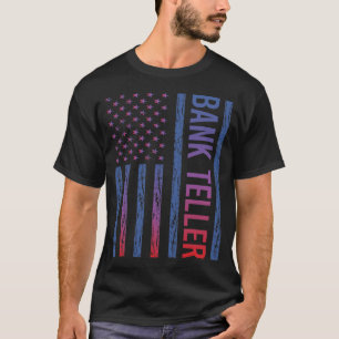 Camiseta Blue Red Flag Bank Teller
