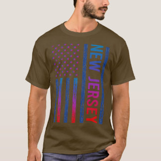 Camiseta Blue Red Flag New Jersey
