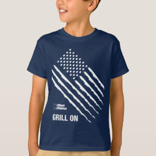 Camiseta Blue Rhino "American Flag: Grill On" Kid's
