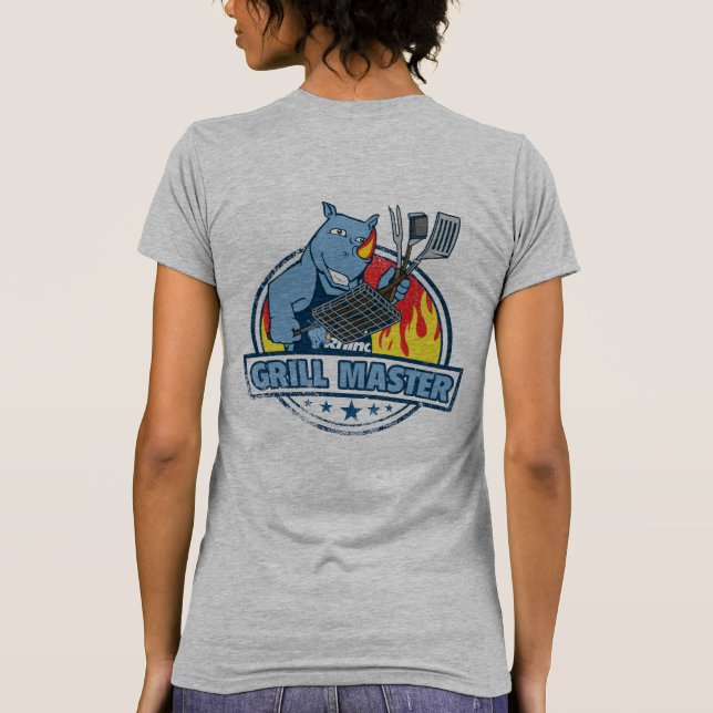 Camiseta Blue Rhino "Grill Master" Mulheres (Verso)