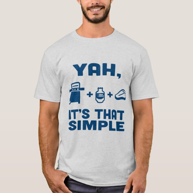 Camiseta Blue Rhino "Yah, é aquele simples" masculino (Frente)