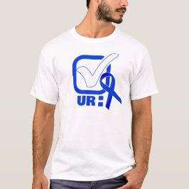 Camiseta Blue Ribbon Check Your Colon