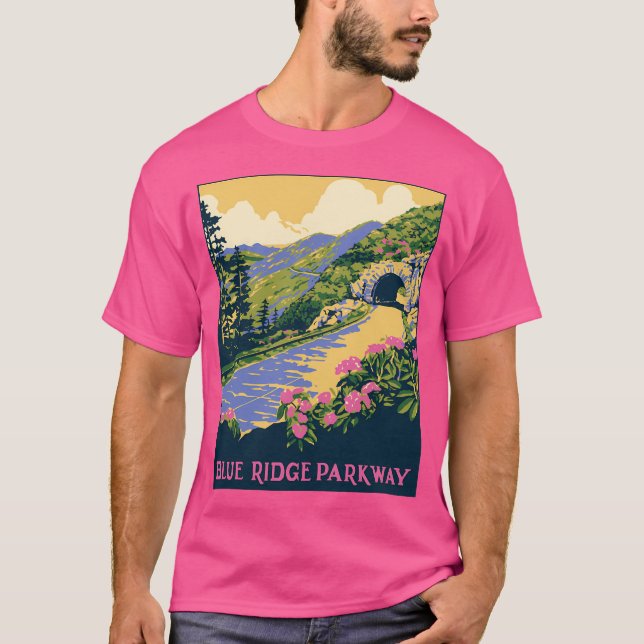 Camiseta Blue Ridge Parkway (Frente)