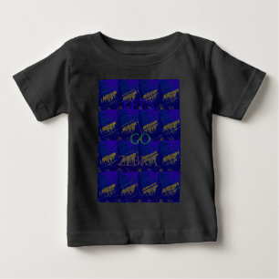 Camiseta Blue Safari francês deixa Zebra Hakuna Matata