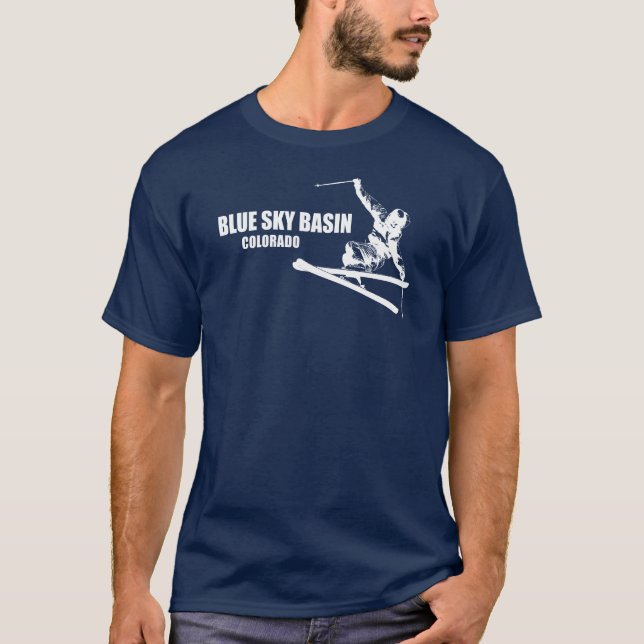 Camiseta Blue Sky Basin Colorado Skier (Frente)