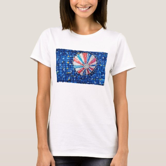 Camiseta Blue Sky Hot Air Balloon (Frente)