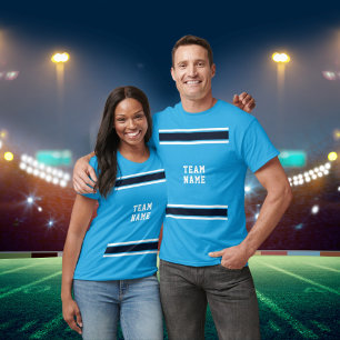 Camiseta Blue Sports Jersey Team Name Unisex