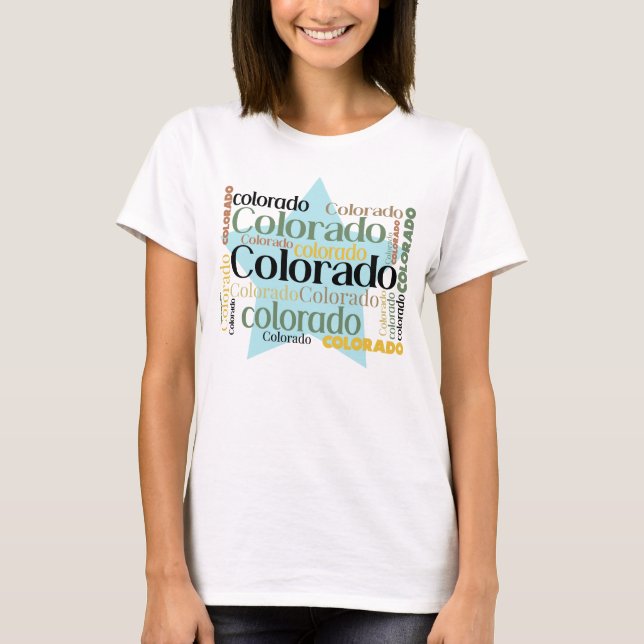 Camiseta Blue Star Colorado Word Group (Frente)