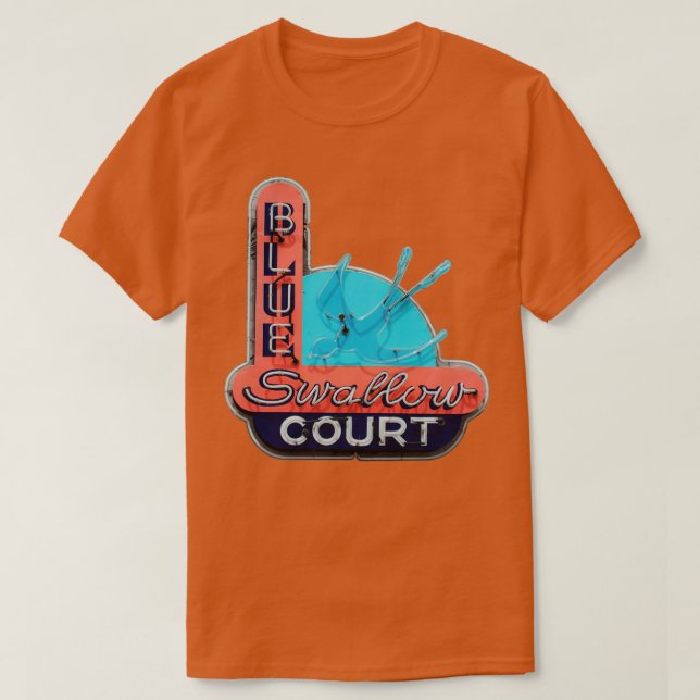 Camiseta Blue Swallow Court Motel (Frente do Design)