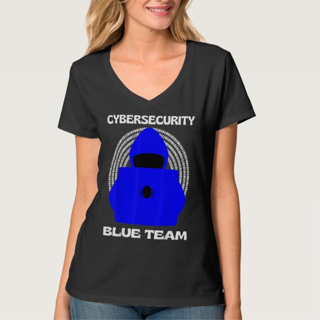 Camiseta Blue Team Cybersecurity Hacking Ethical Hacker Cyb (Frente)