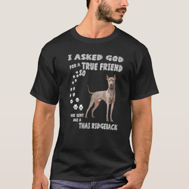 Camiseta Blue Thai Ridgeback Dizendo Pai De Mãe (Frente)