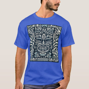Camiseta Blue Tiki God for Your Tiki Bar VNeck