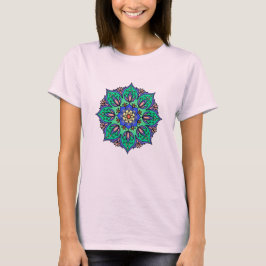 Camiseta Blue-Turquoise Mandala Classic