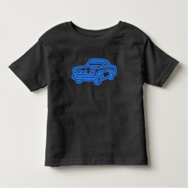 Camiseta Blue Vintage Car Illustration