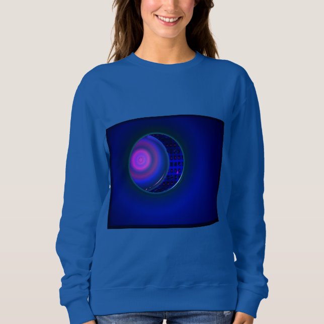 Camiseta Blue Woman's Purple Sphere Sweatshirt (Frente)