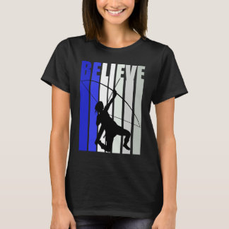 Camiseta Blue Womens Believe Archery Inspirational Archer G