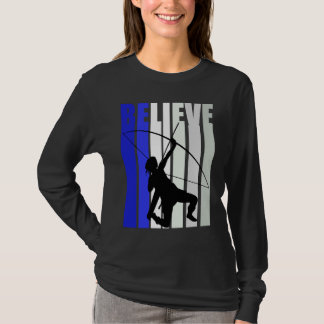 Camiseta Blue Womens Believe Archery Inspirational Archer G