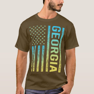 Camiseta Blue Yellow Flag Georgia TSirt
