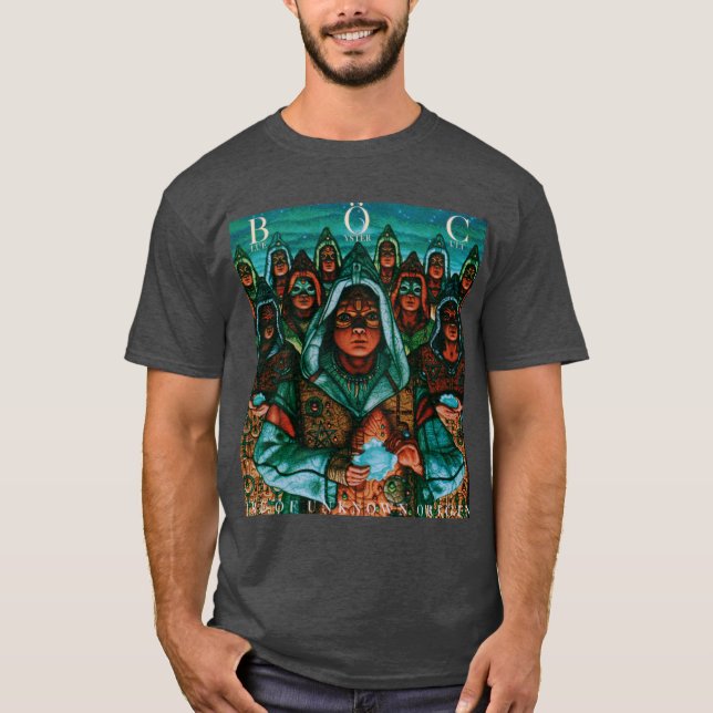 Camiseta Blue yster Cult Fire of Unknown Origin (Frente)