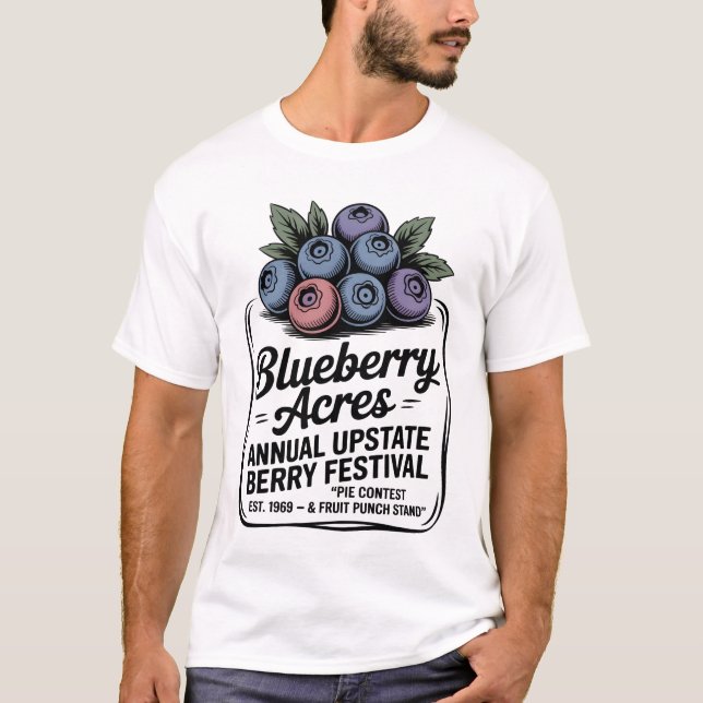 Camiseta Blueberry Acres (Frente)