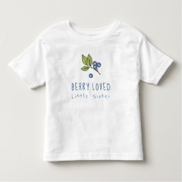 Camiseta Blueberry Berry Amava Irmã Pequena