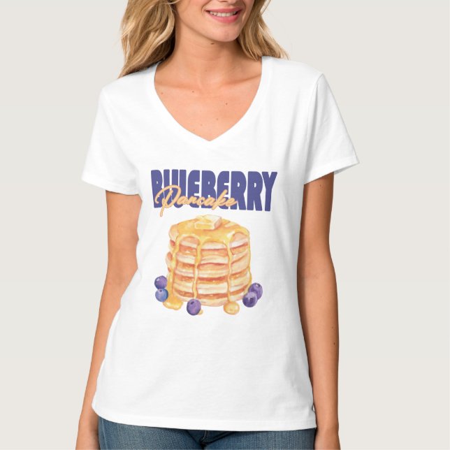 Camiseta Blueberry Pancake Brunch (Frente)