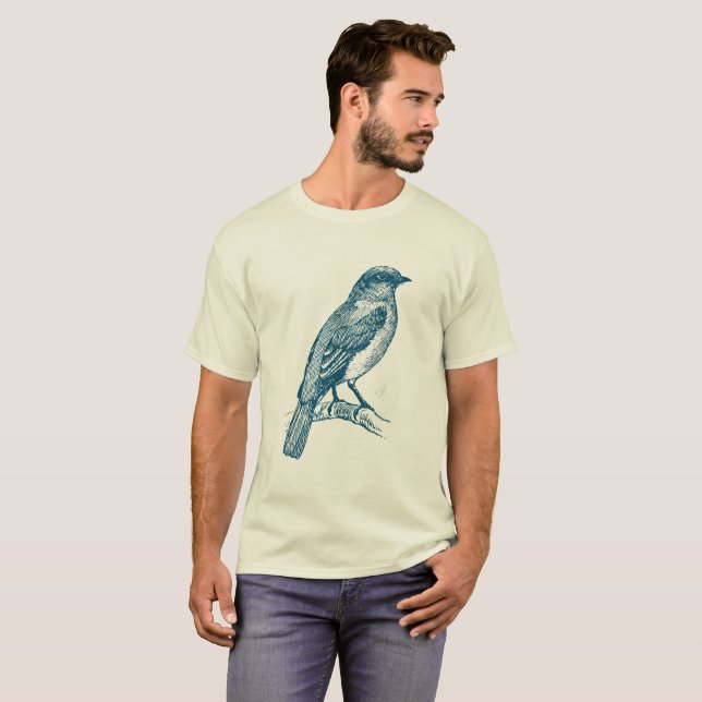 Camiseta Bluebird - Azul Oceano (Frente Completa)