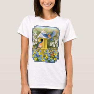 Camiseta Bluebird e Casa Branca Amarela