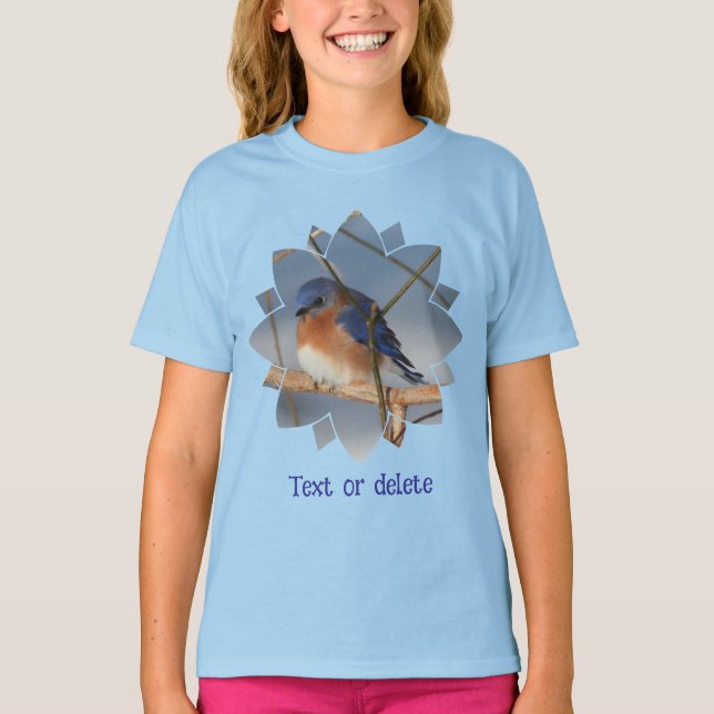 Camiseta Bluebird In Winter Personalized  (Frente)