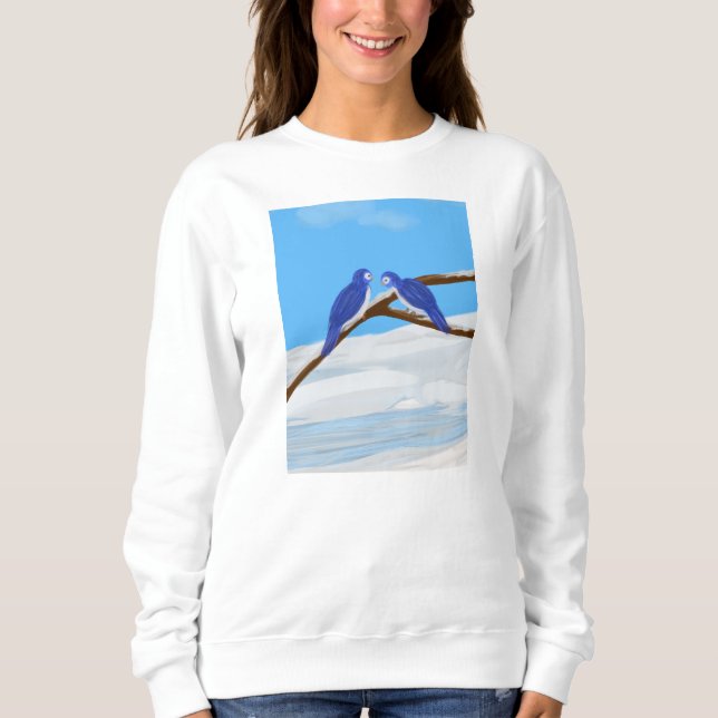 Camiseta Bluebird Lady Sweatshirt (Frente)