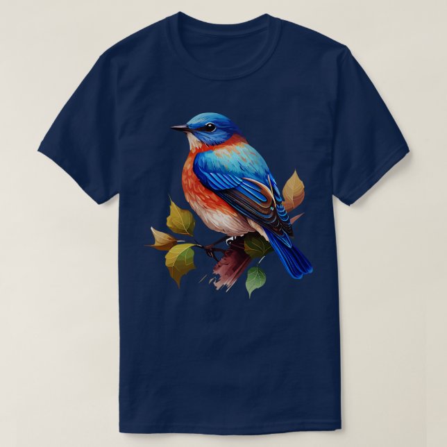 Camiseta Bluebird oriental (Frente do Design)