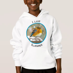 Camiseta Bluebird oriental na neve - Foto original