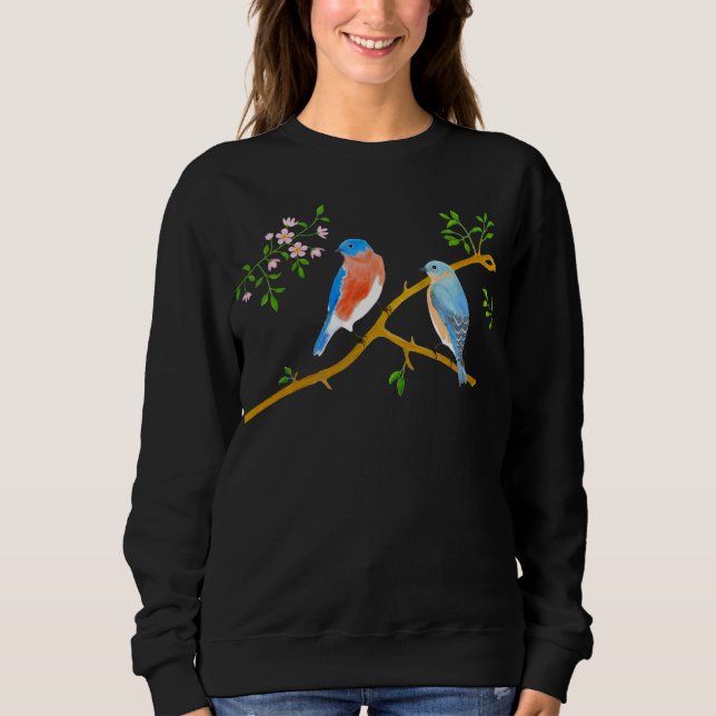 Camiseta Bluebird Pair Black Sweet (Frente)