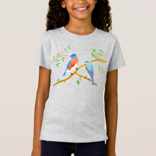 Camiseta Bluebirds Grey Girl