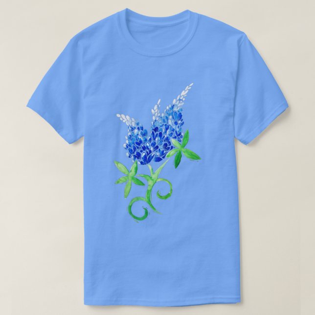 Camiseta Bluebonnets1 do Texas (Frente do Design)