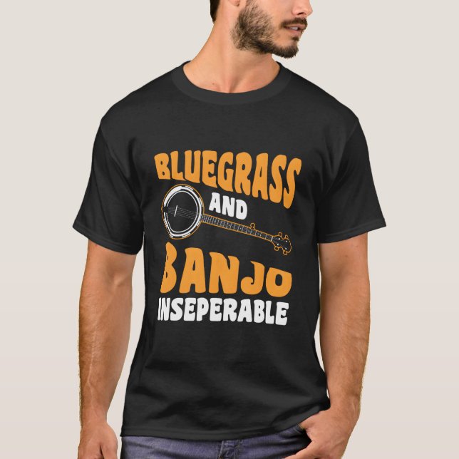 Camiseta Bluegrass And Banjo Inseperable (Frente)