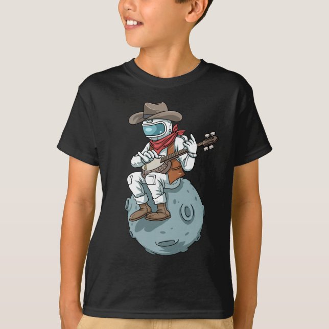 Camiseta Bluegrass Banjo Country Music Banjo Gift Cowboy (Frente)