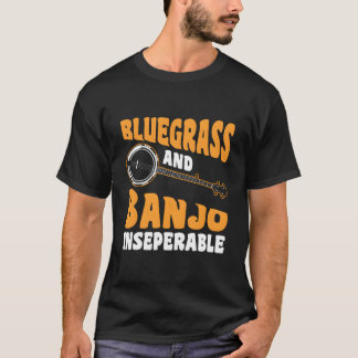 Camiseta Bluegrass e Banjo Inseparáveis