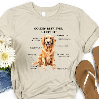 Camiseta Blueprint de recuperação de Ouro engraçado