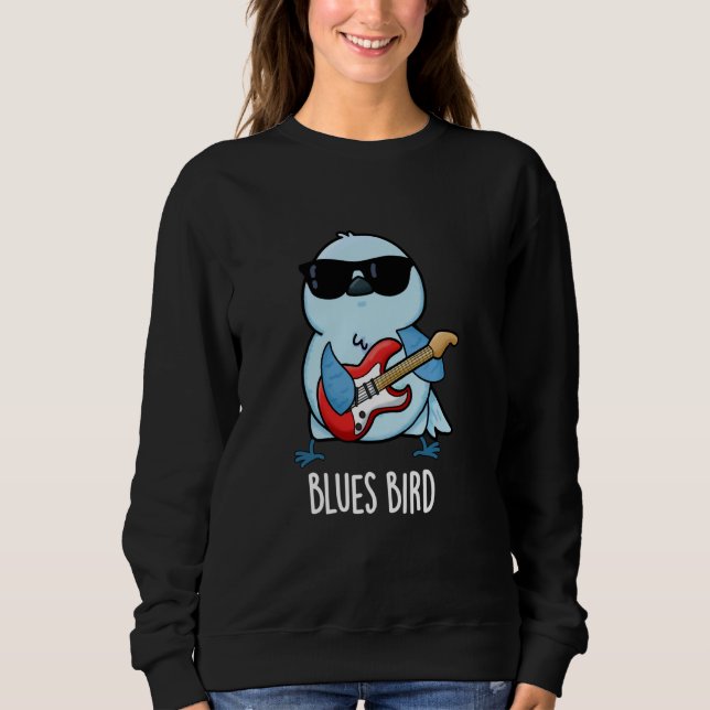Camiseta Blues Bird Funny Music Pun (Frente)
