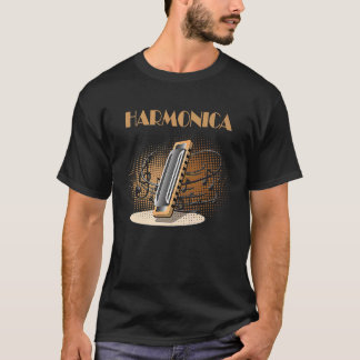 Camiseta Blues Harmonica mouth organ harmonicist 1