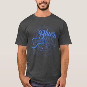 Camiseta Blues Músico Músico Jogador de Violão Gifts121