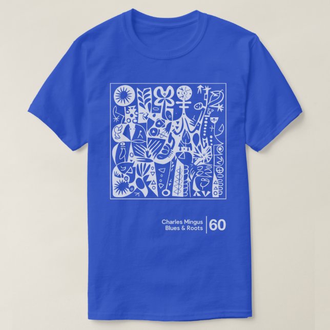 Camiseta Blues Roots Charles Mingus Estilo Mínimo Gráfico A (Frente do Design)