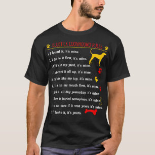 Camiseta Bluetick Coonhound Regras Engraçadas Pet Lovers Pr